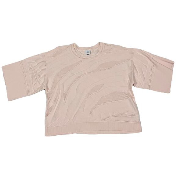 CAbi 5631 Shy Pullover Knit Sweater Top - Blush - Medium - Picture 6 of 10